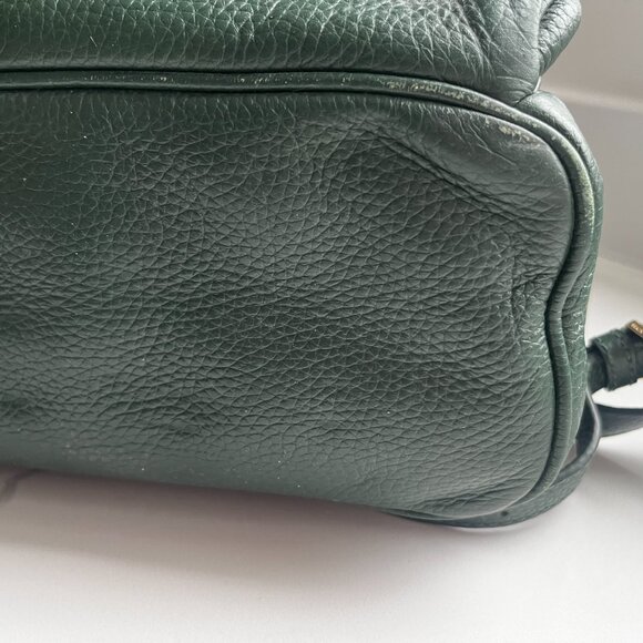 Michael Kors leather backpack hunter green